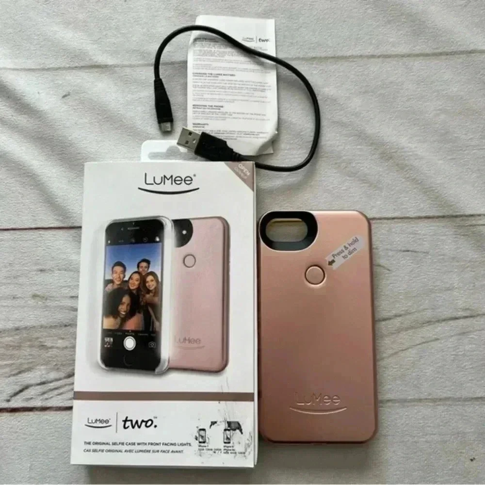 LUMEE two phone case the original selfie case facing lights iPhone 7 6,…